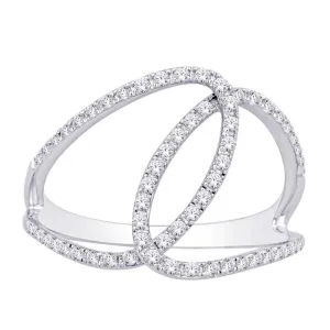 10K White Gold 1/3 Ct.Tw. Diamond Fashion Ring