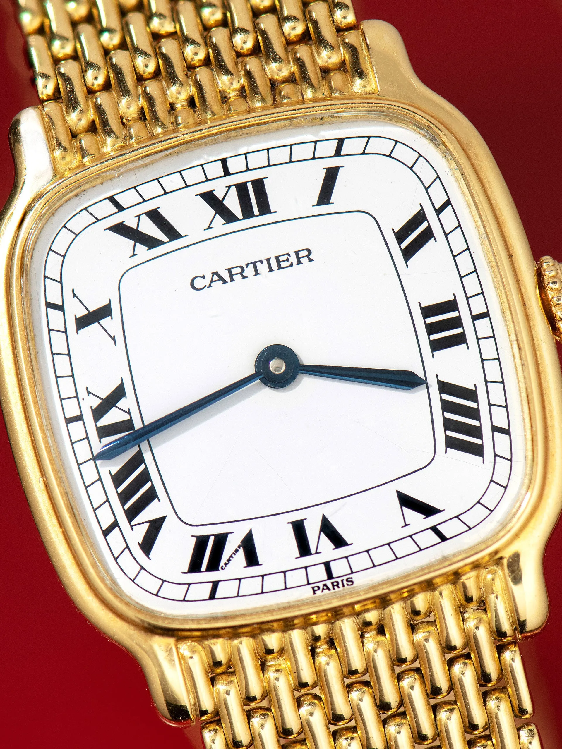 1980s Cartier Paris Chambord 18K YG (Ref. 10715) "Extra Plate"