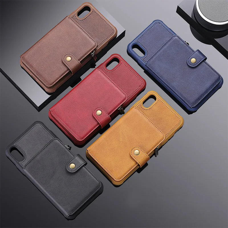 2-in-1 Detachable Wallet Case IPhone6/7/8 Multi-Slot Leather Wallet Case with Credit Card Holder