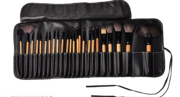 24 Piece Pro Makeup Brush Set with Bag