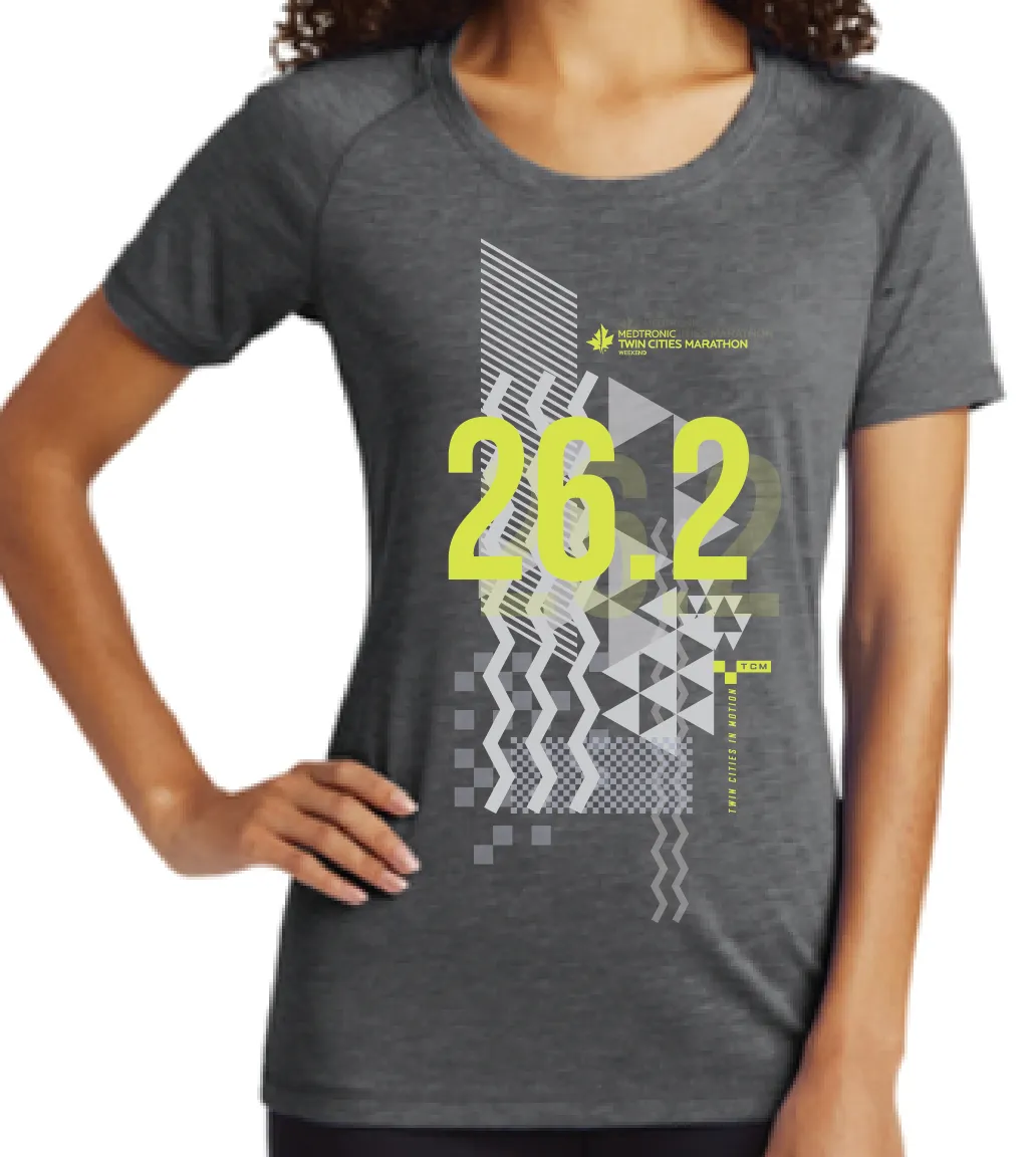 26.2 Womens Tri-Blend Wicking Tee