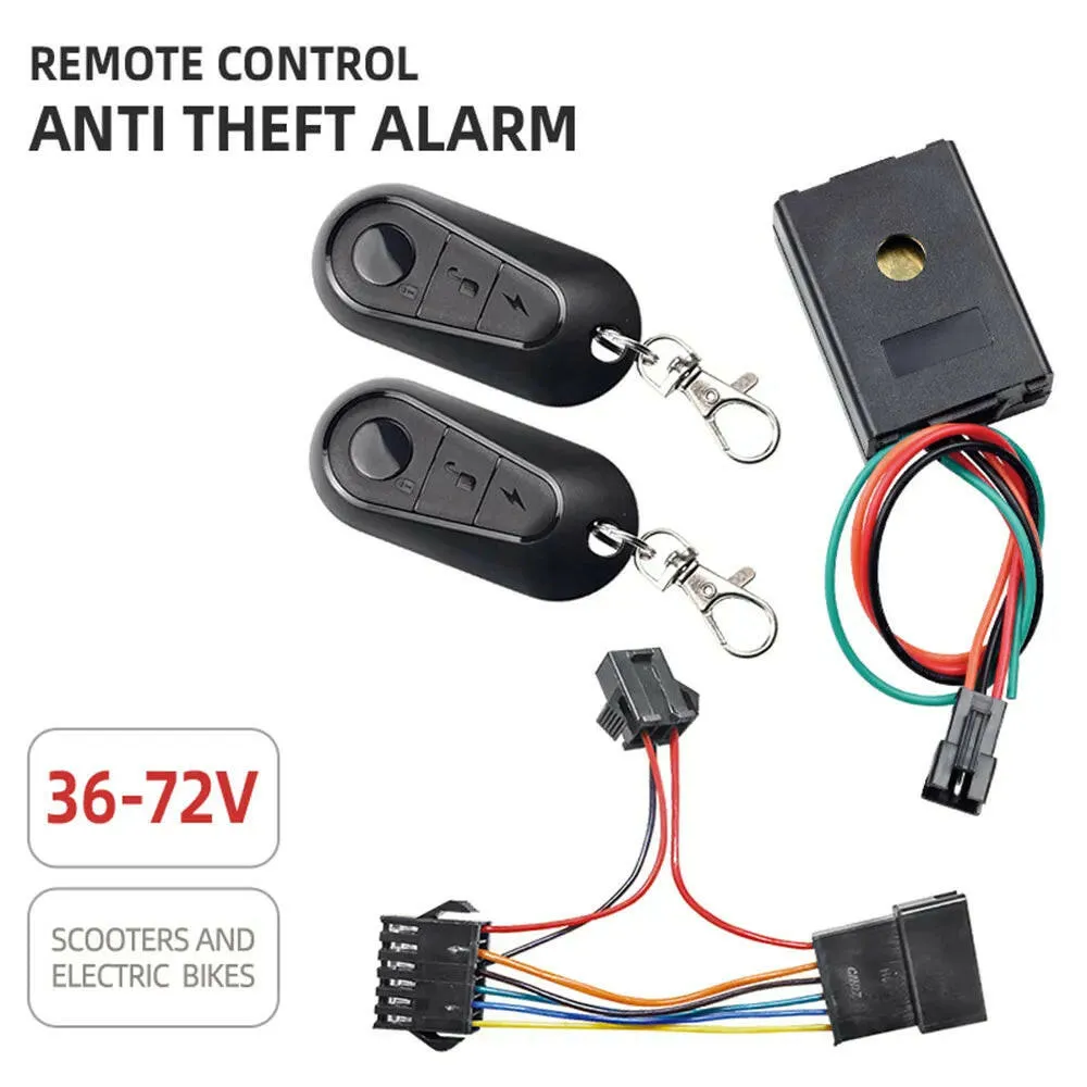 36V-72V Electric Bike Alarm Remote Control E Bike Electric Scooter Anti-Theft Device Replacement for Xiaomi M365/1S/M365 Pro