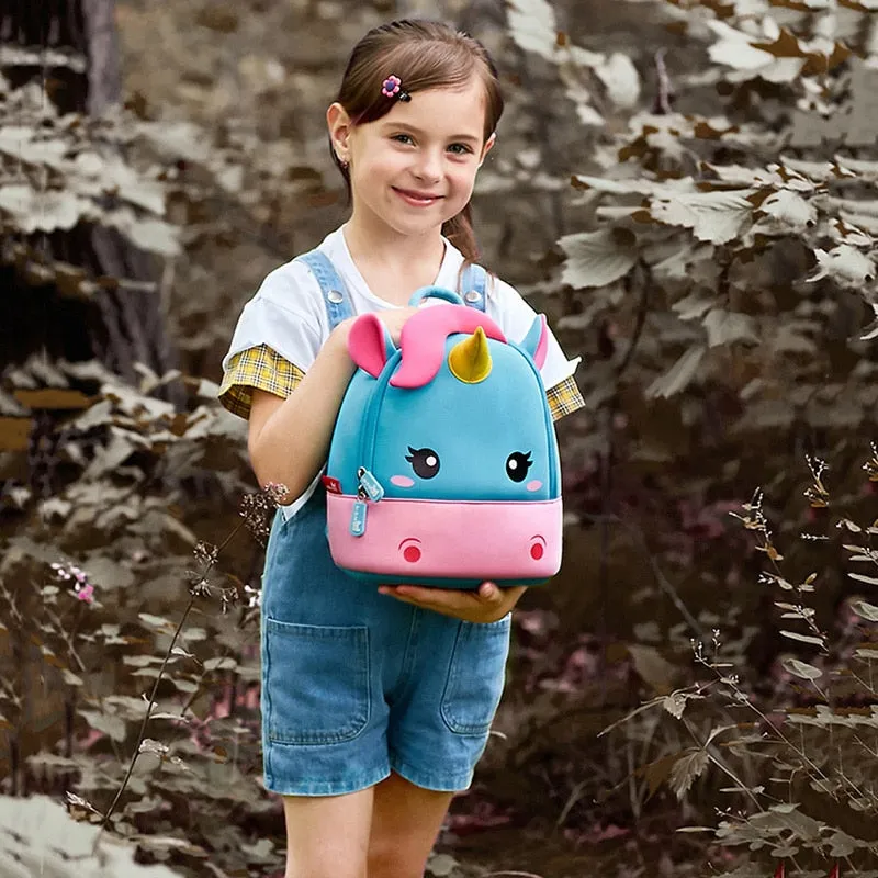 3D Mini Unicorn Cartoon Travel Pre School Bag for Kids 2-8 Years