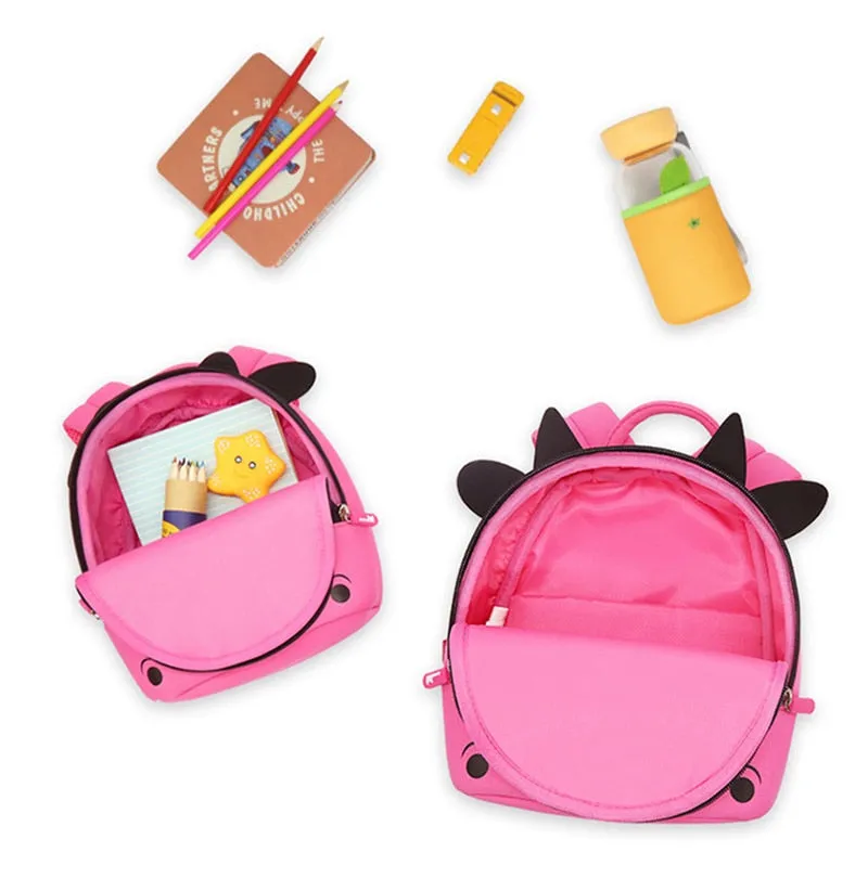 3D Mini Unicorn Cartoon Travel Pre School Bag for Kids 2-8 Years