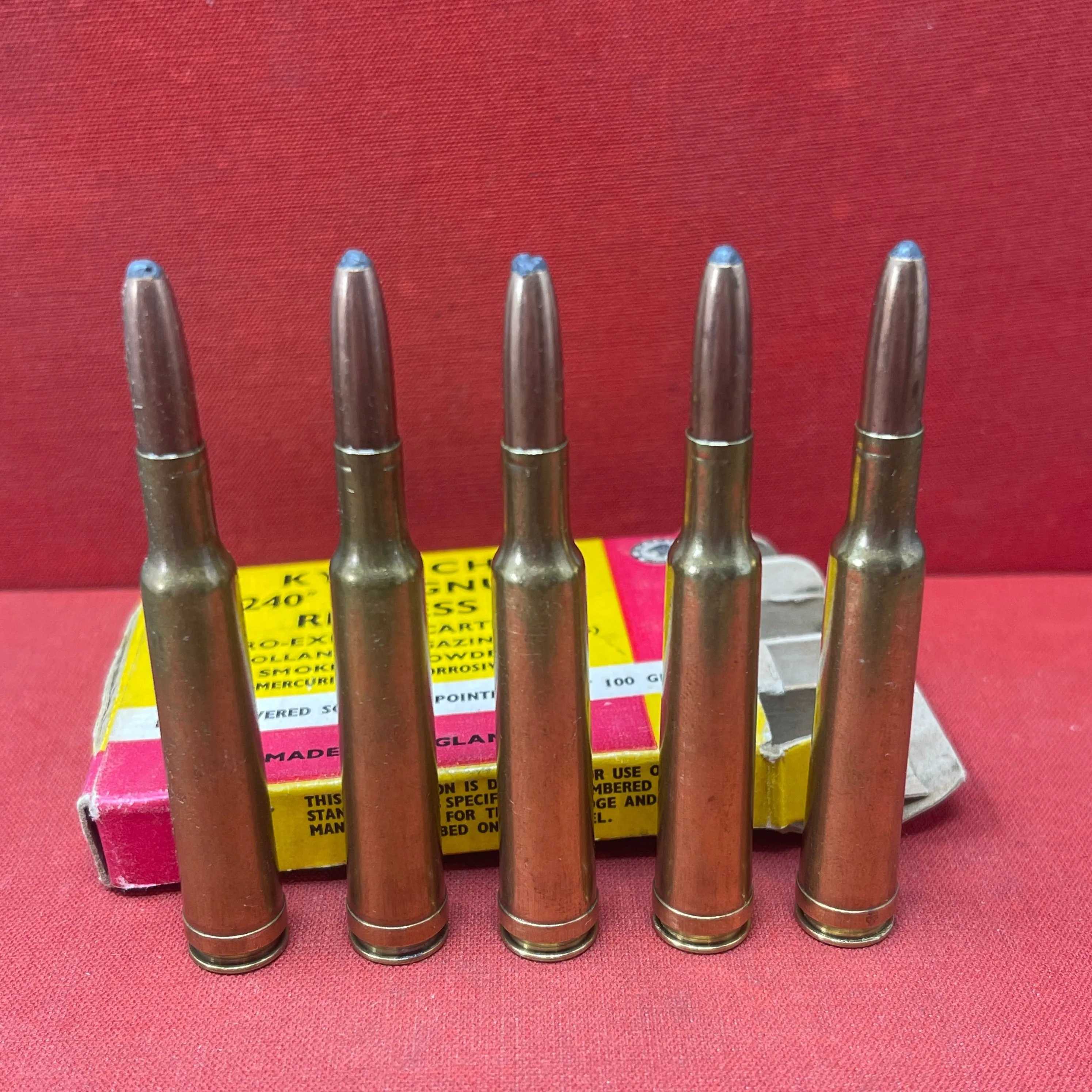 5 x .240 Magnum Rimless in box