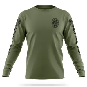 [ALPHARETTA PD] Men's K9 Long Sleeve Utility Shirt [GRN/BLK]