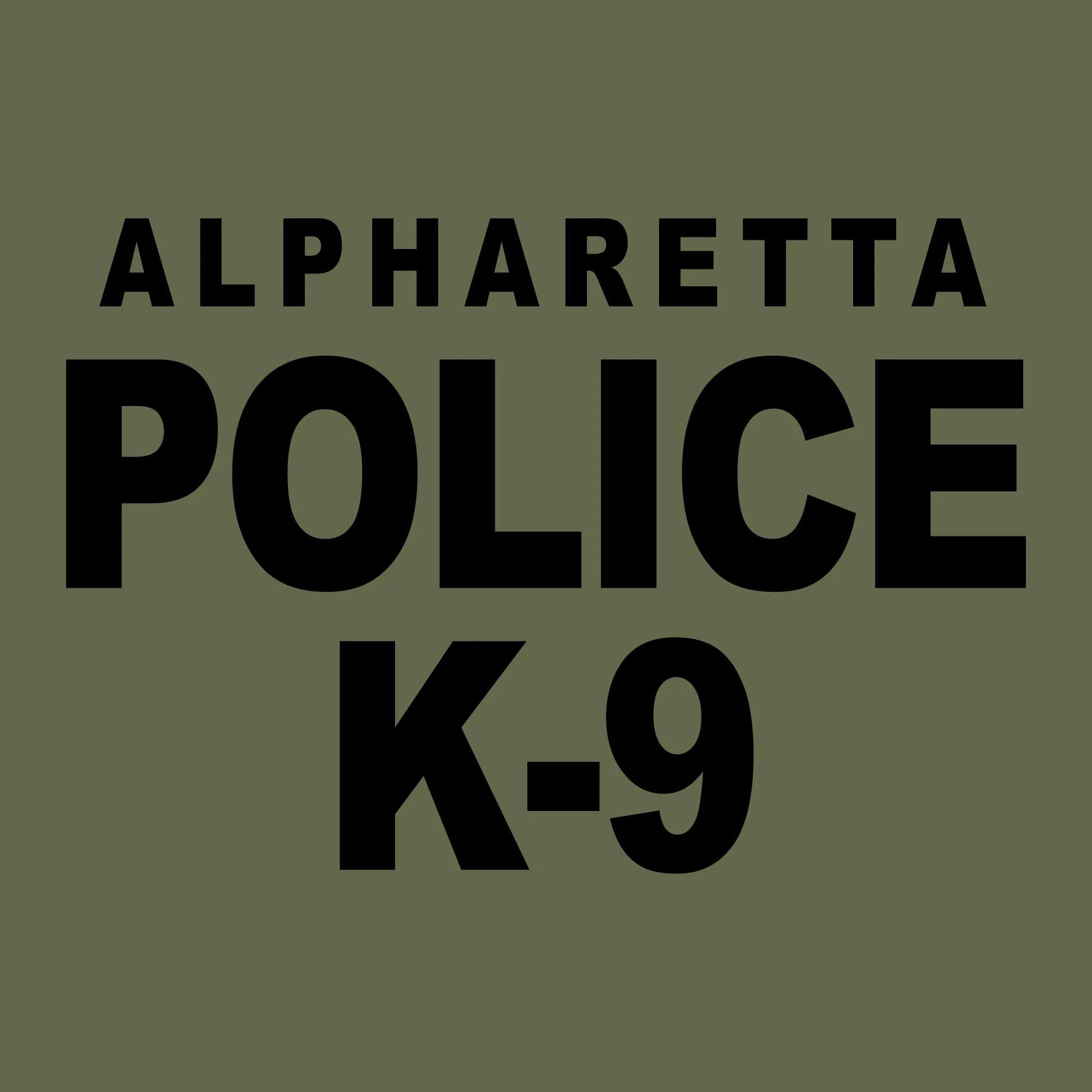 [ALPHARETTA PD] Men's K9 Long Sleeve Utility Shirt [GRN/BLK]