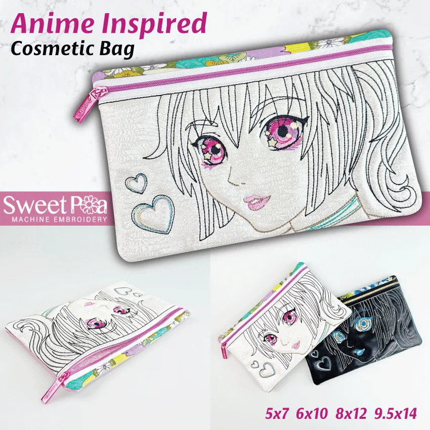 Anime Inspired Cosmetic Bag