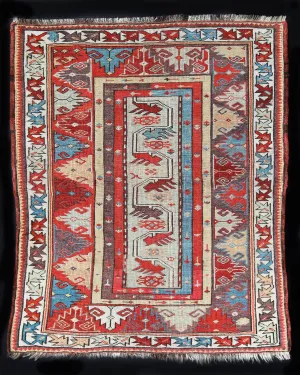 Antique Ada Milas Rug 2'11"x4'2"