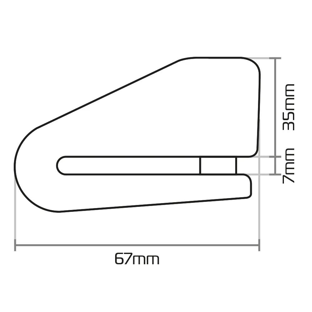 Aprilia Mana 850 Oxford LK218 Alpha XA14 Motorcycle Alarm Motorbike Disc Lock Black