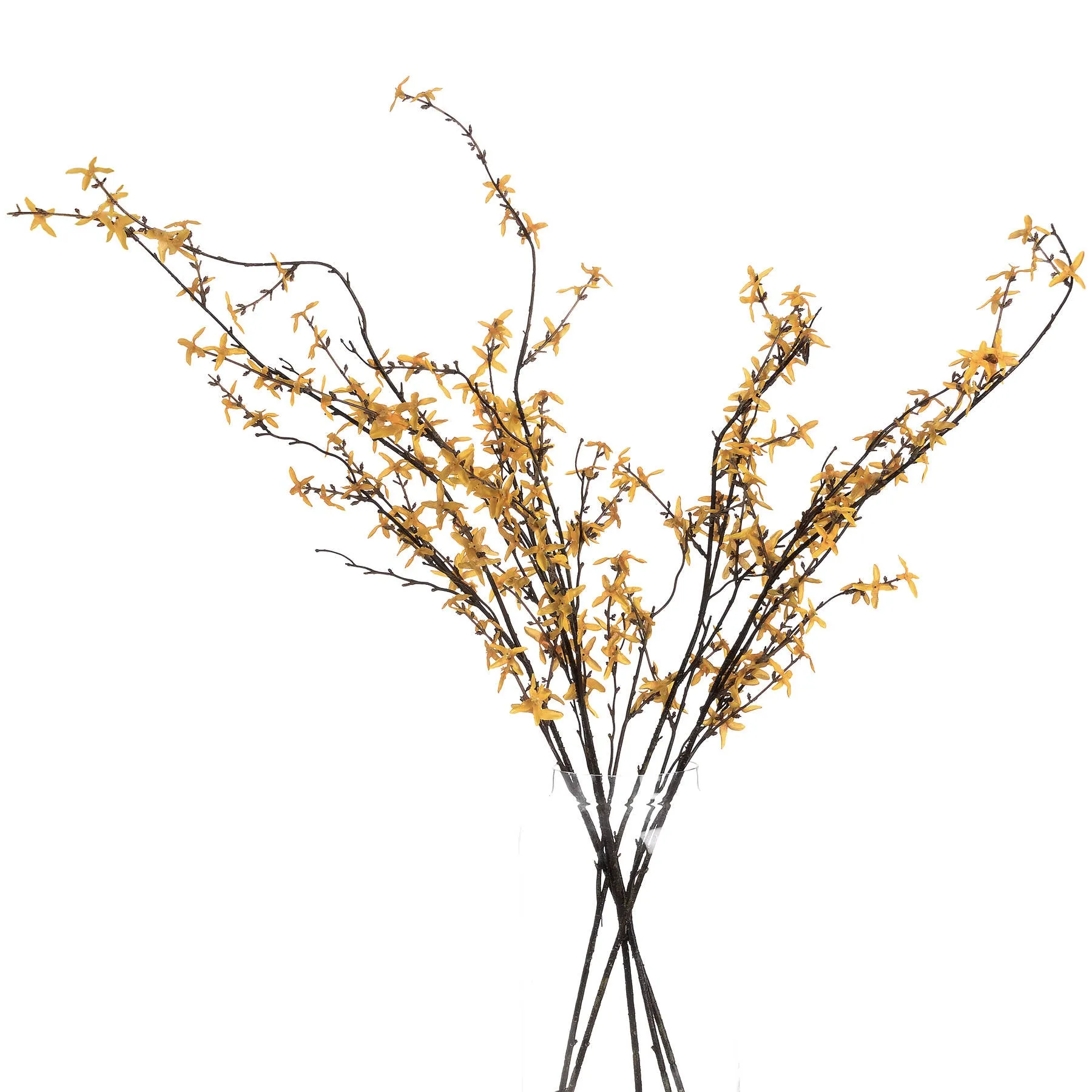 Artificial Vibrant Yellow Forsythia Branch