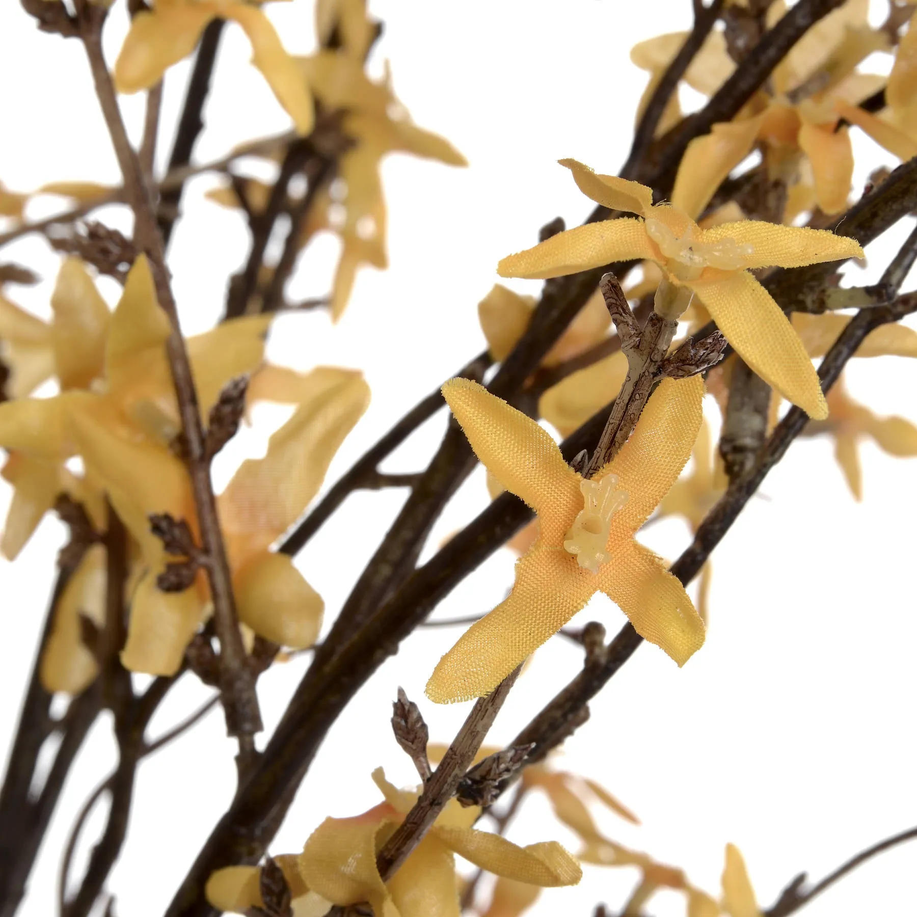 Artificial Vibrant Yellow Forsythia Branch