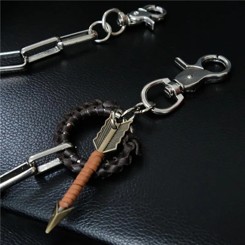 Badass Mens Arrow Stainless Key Chain Pants Chain Wallet Chain For Men