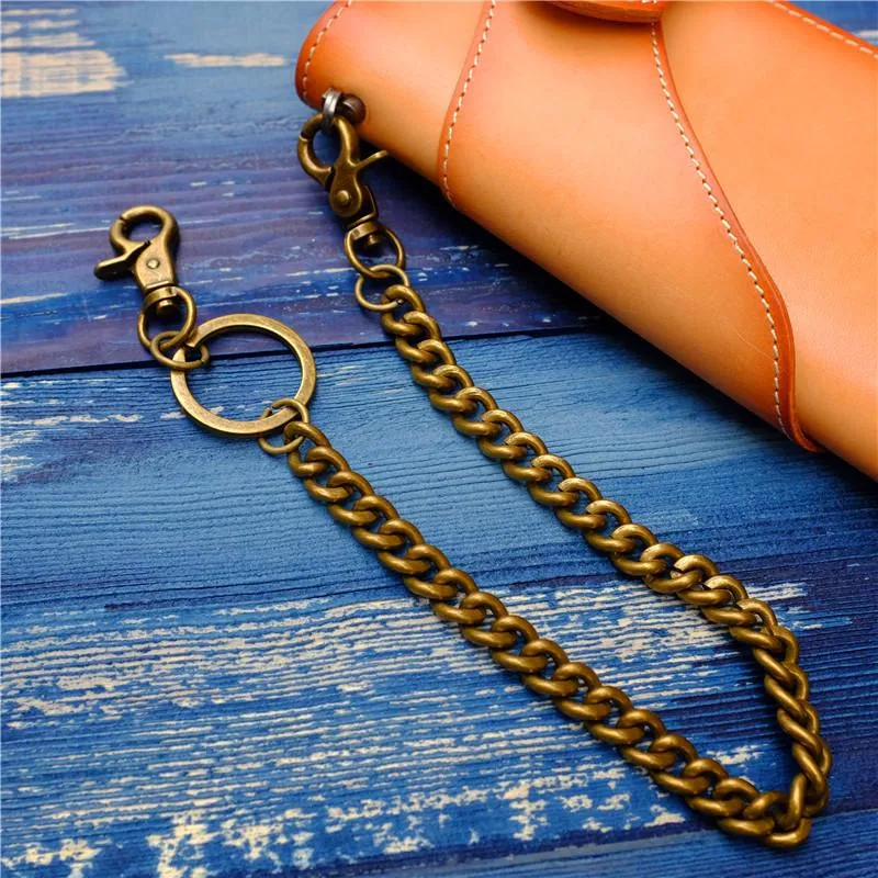 Badass Men's Brass Pants Chain jeans chain jean chain Punk Fashion Gold Wallet Chains For Men