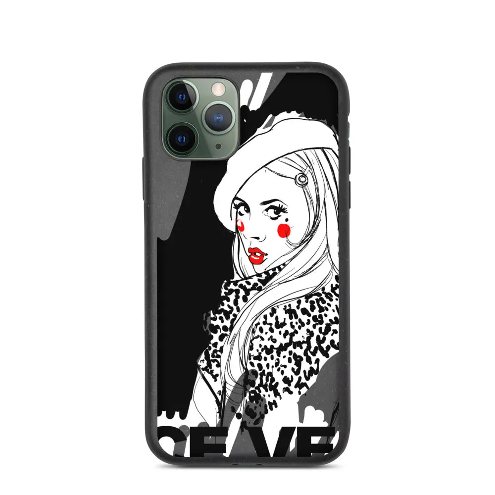 Biodegradable phone case with Vice Versa print