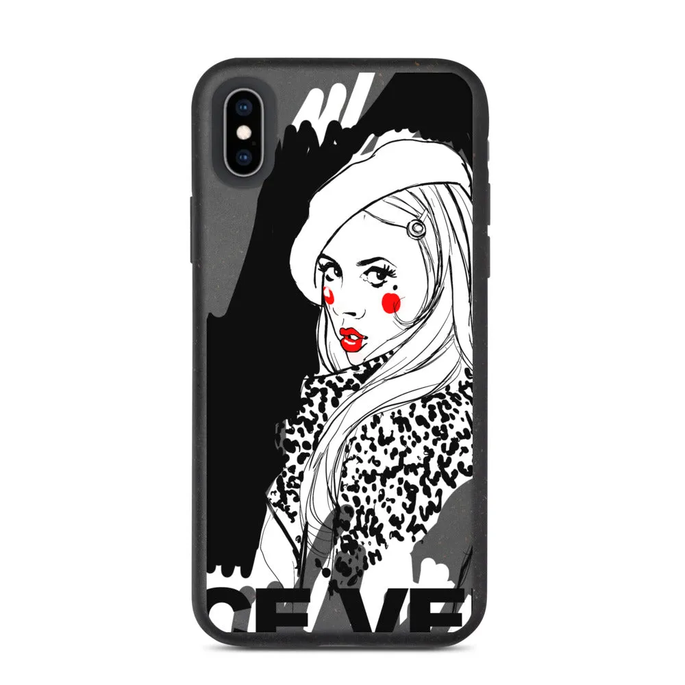 Biodegradable phone case with Vice Versa print