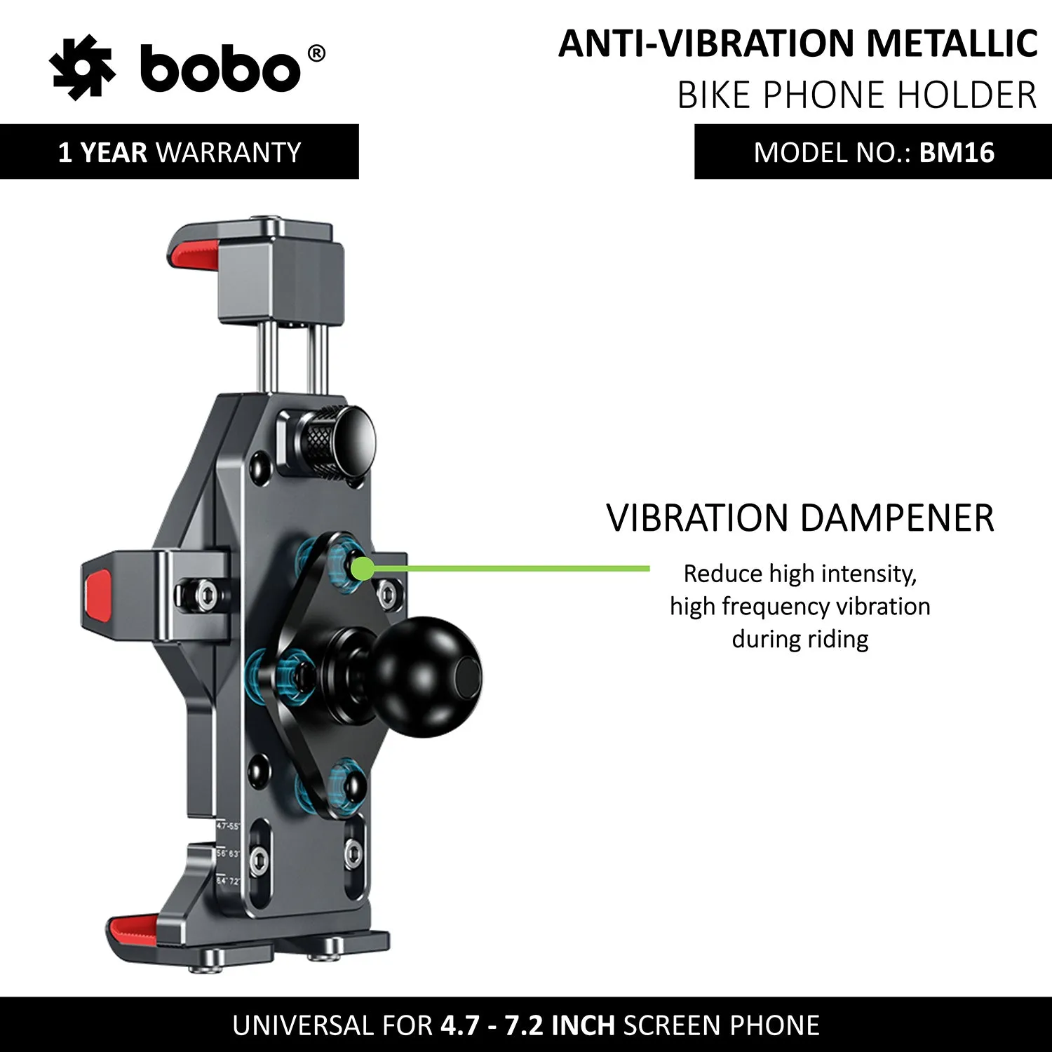 BM16 - Anti-Vibration Metallic (Wireless Charger)