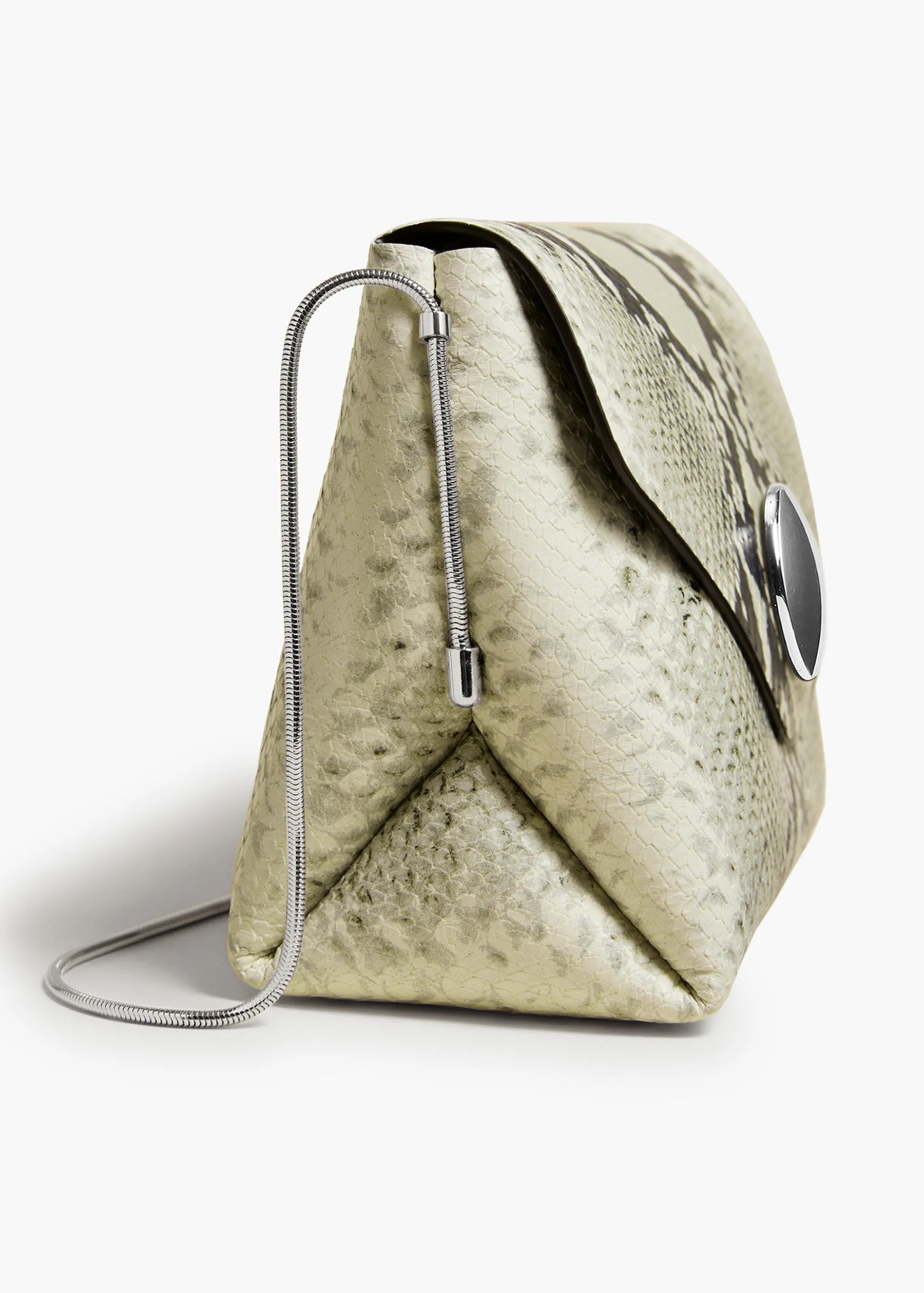 Bobbi Bag in Natural Python-Embossed Leather