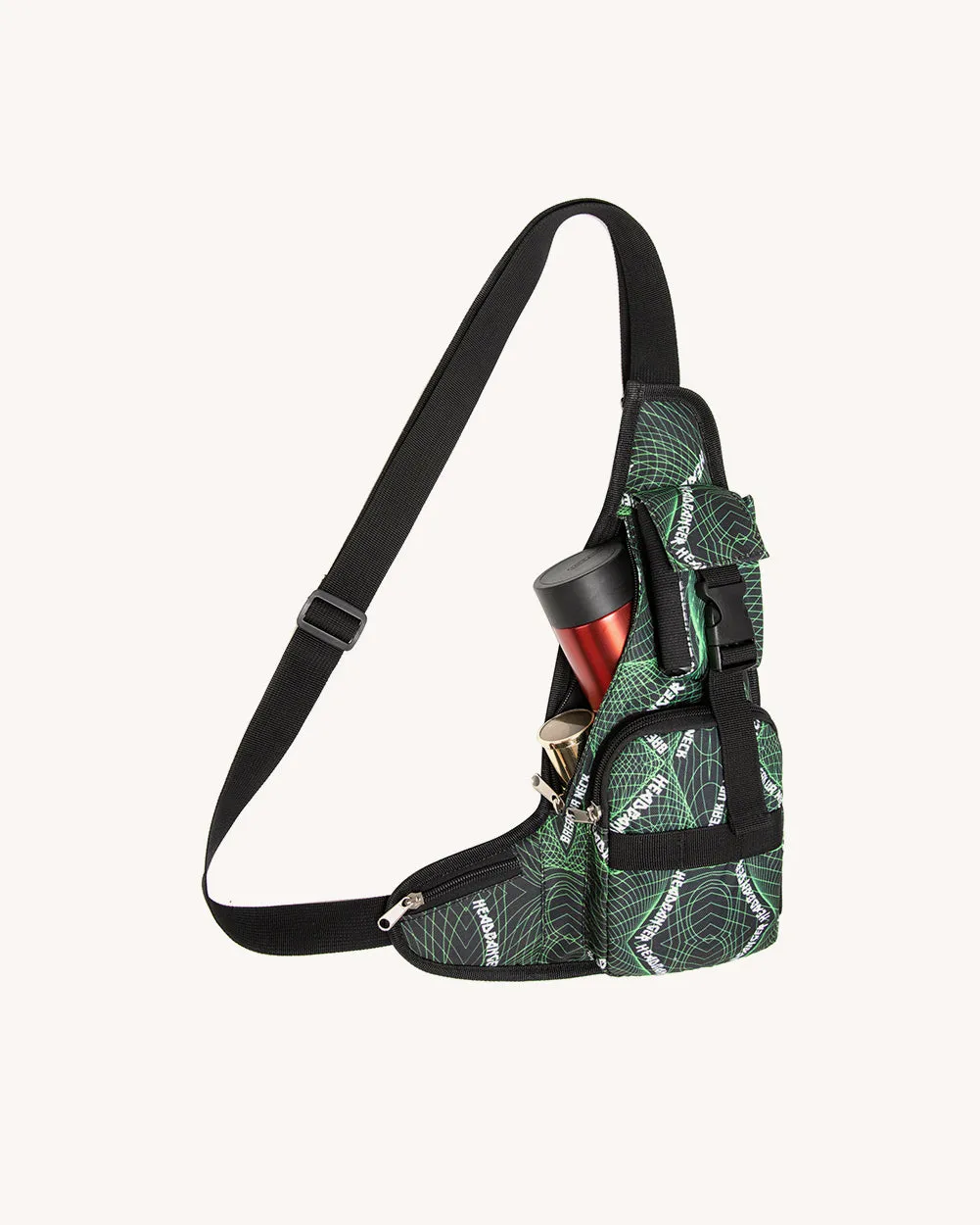 Break Ya Neck Headbanger Shoulder Pack with Anti-Theft Back Pocket