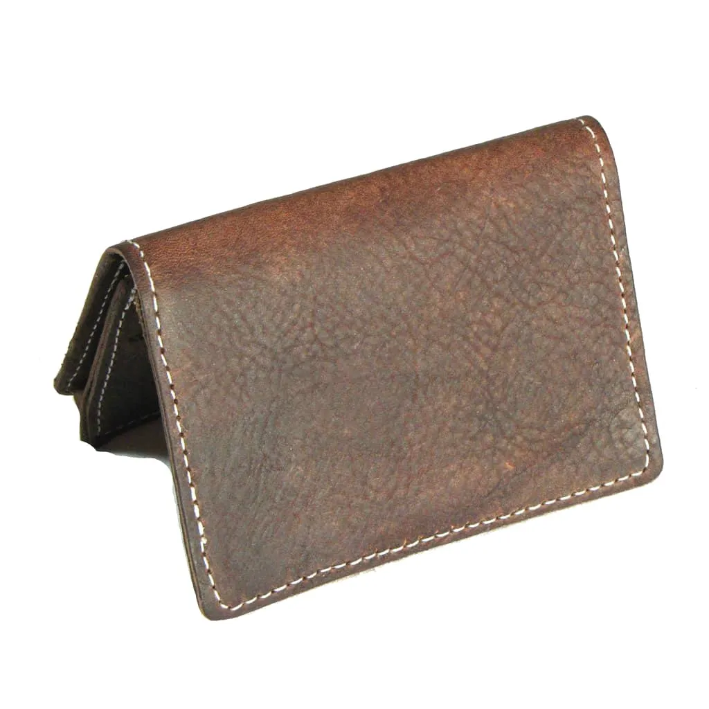 Brown Card Case Wallet Expandable