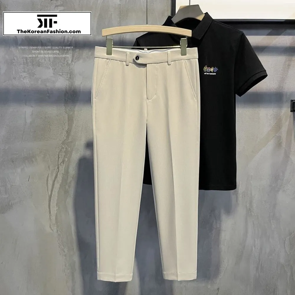 Button Suit Casual Pants