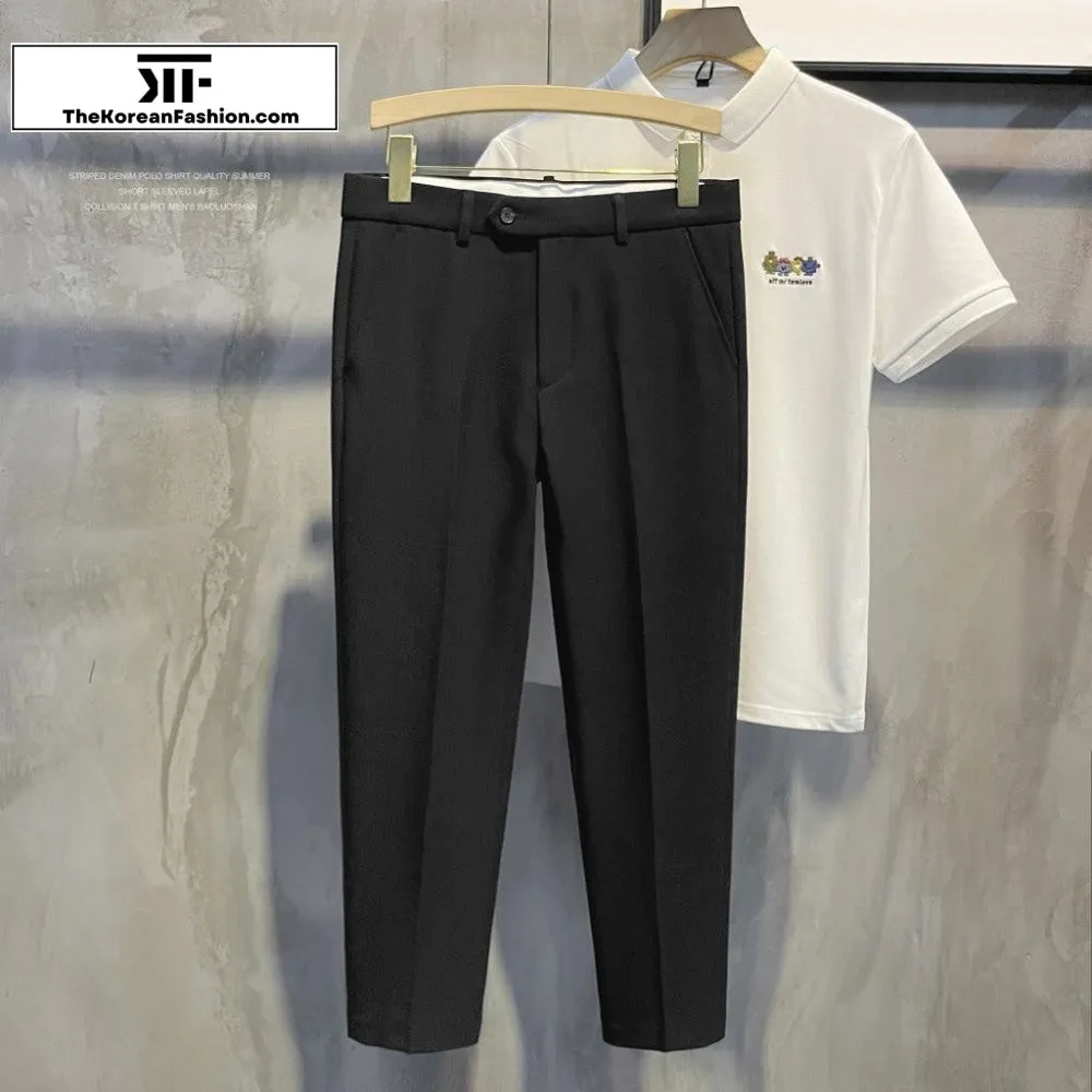 Button Suit Casual Pants