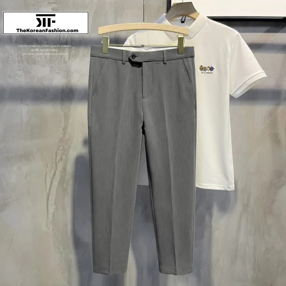 Button Suit Casual Pants