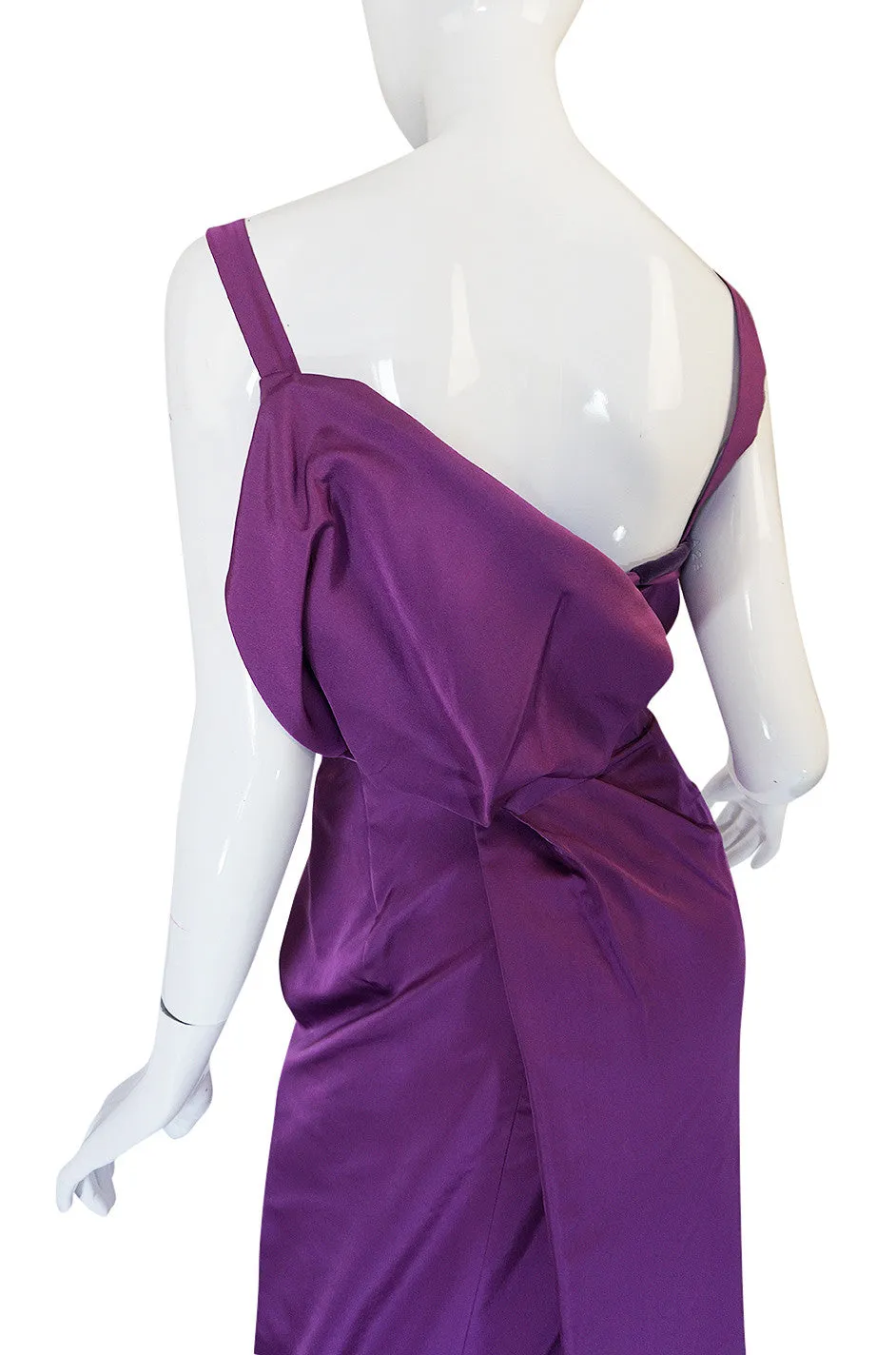 c1953 Travilla "Gentlemen Prefer Blondes" Purple Silk Dress