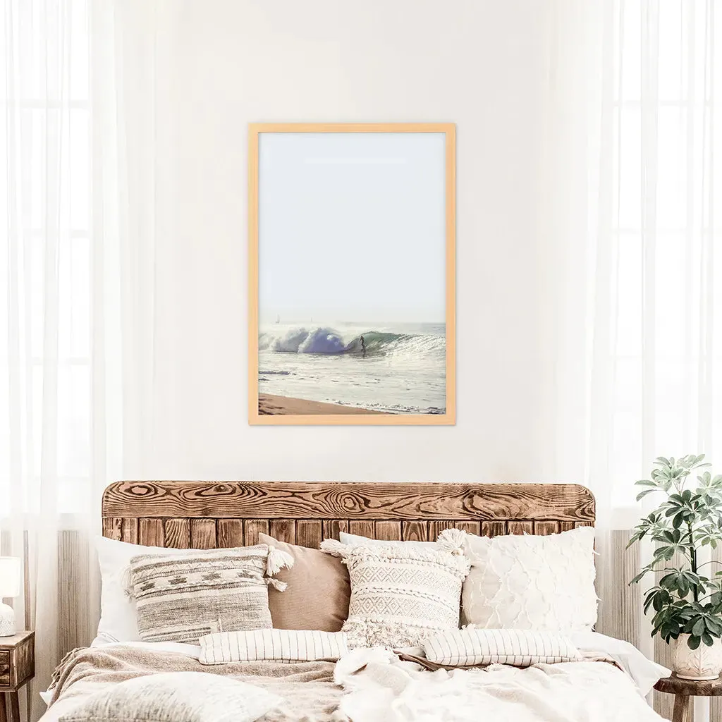 California Surfing. Coastal Waves Wall Art Print