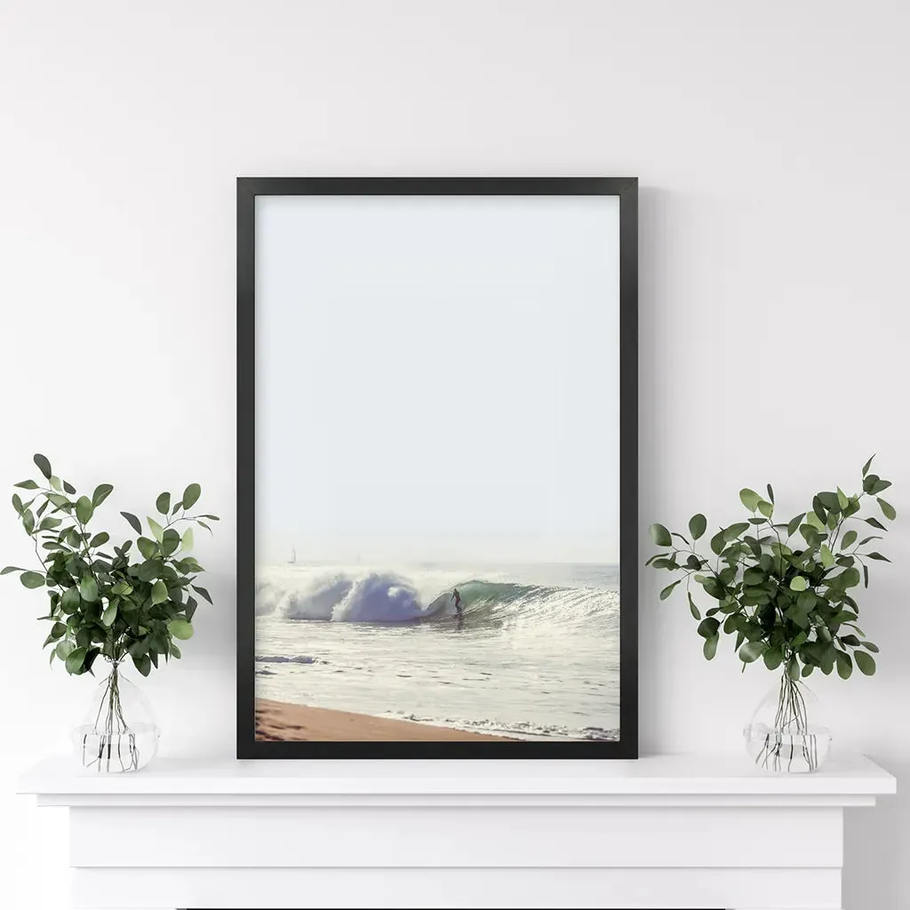 California Surfing. Coastal Waves Wall Art Print