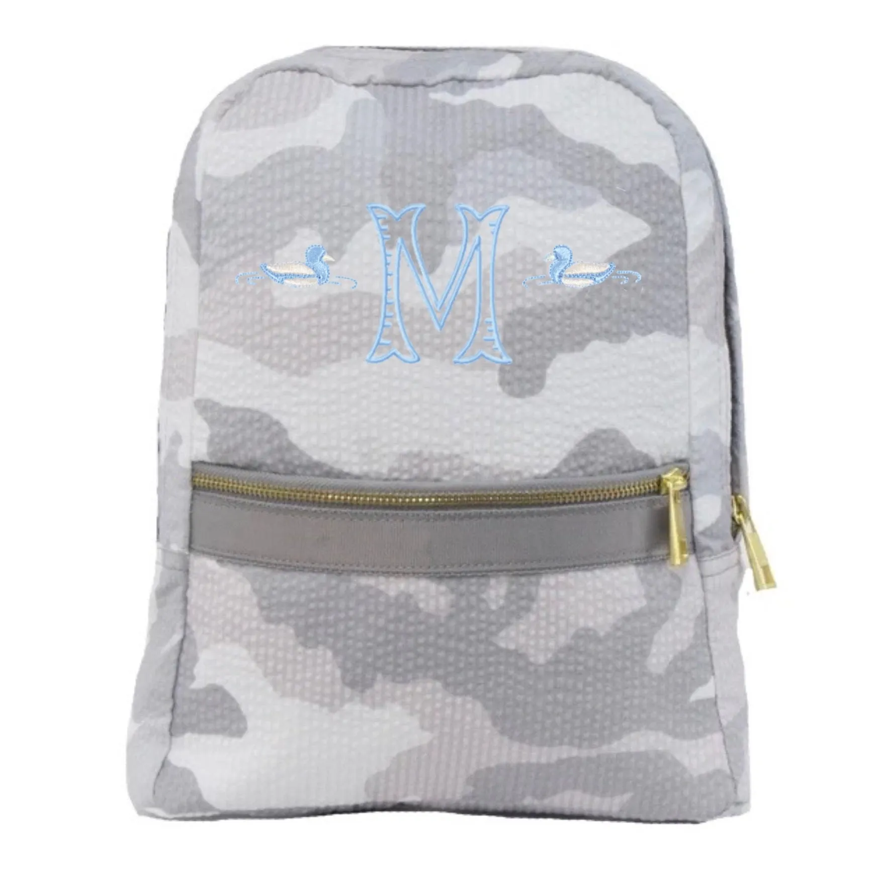 Camo Seersucker Backpack