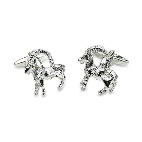 Capricorn Goat Cufflinks