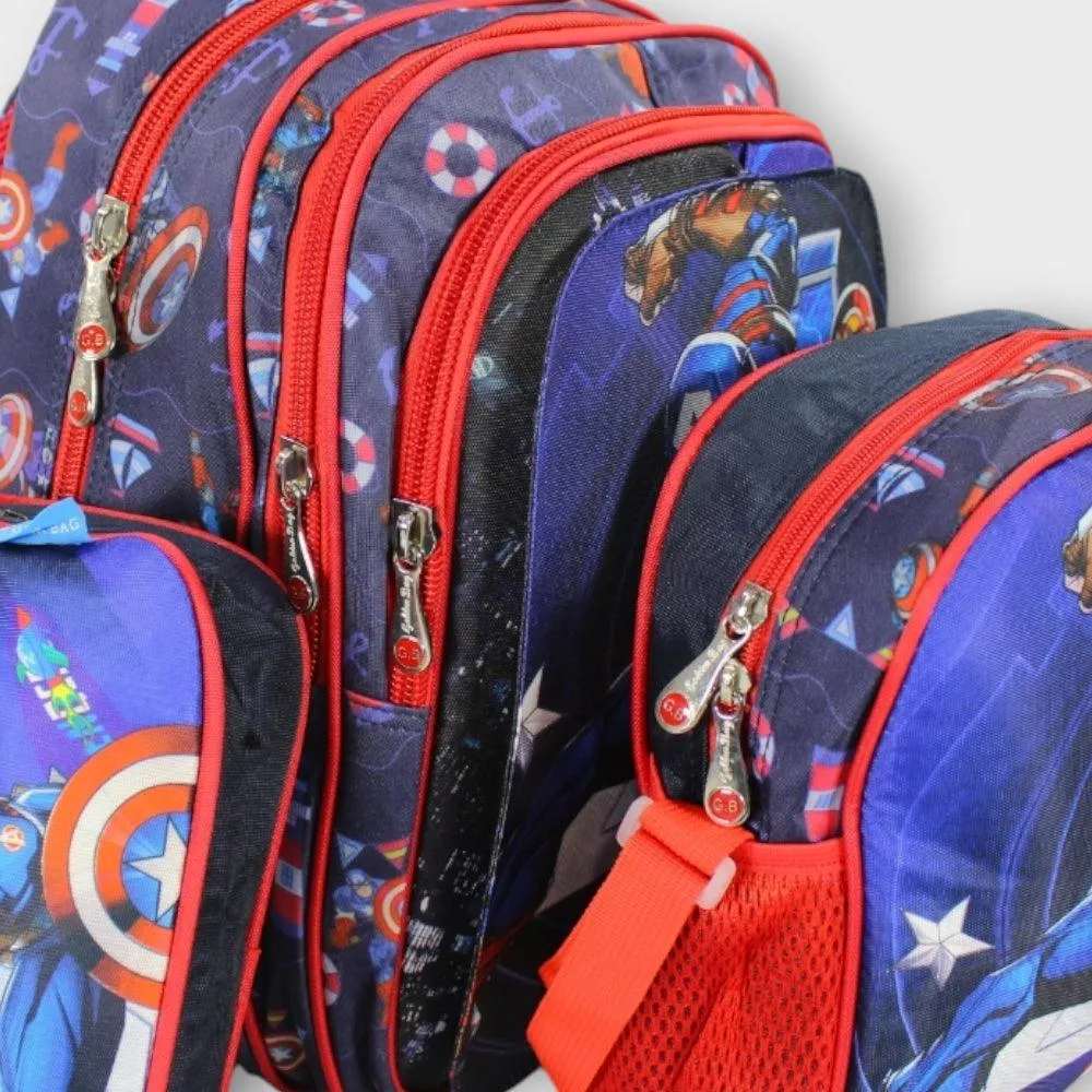 Captain America 15 Inches School Set