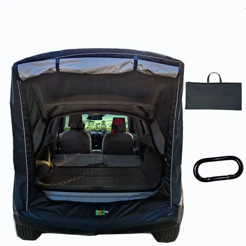 Car Trunk Extension Tent At The Rear Of The Car