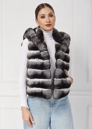 Casual Chinchilla Fur Vest