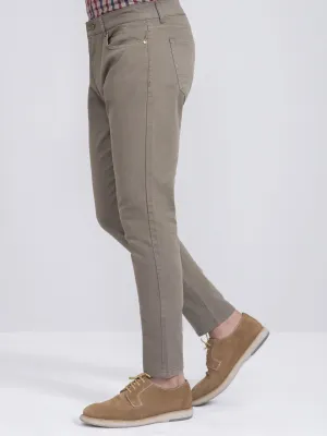 CASUAL PANT SLIM FIT 5 POCKET LIGHT OLIVE