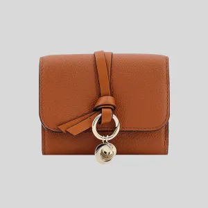 CHLOE Alphabet Small Trifold Wallet Tan CHC21WP945F57