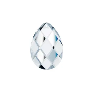 Classic Almond Crystal 2 inches Clear Prism with One Hole on Top