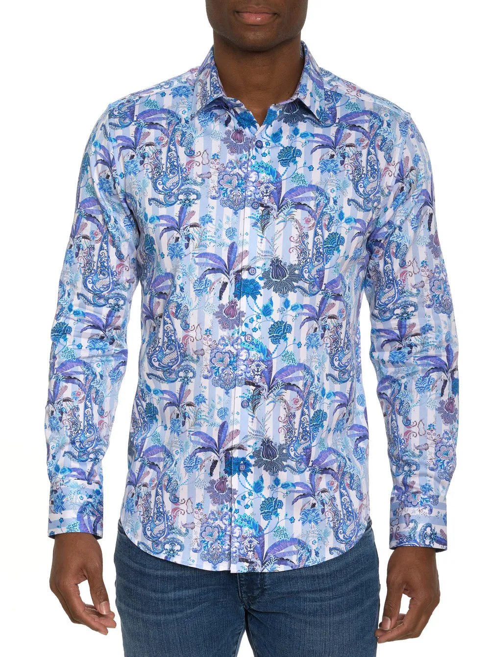 COLCORSA LONG SLEEVE BUTTON DOWN SHIRT