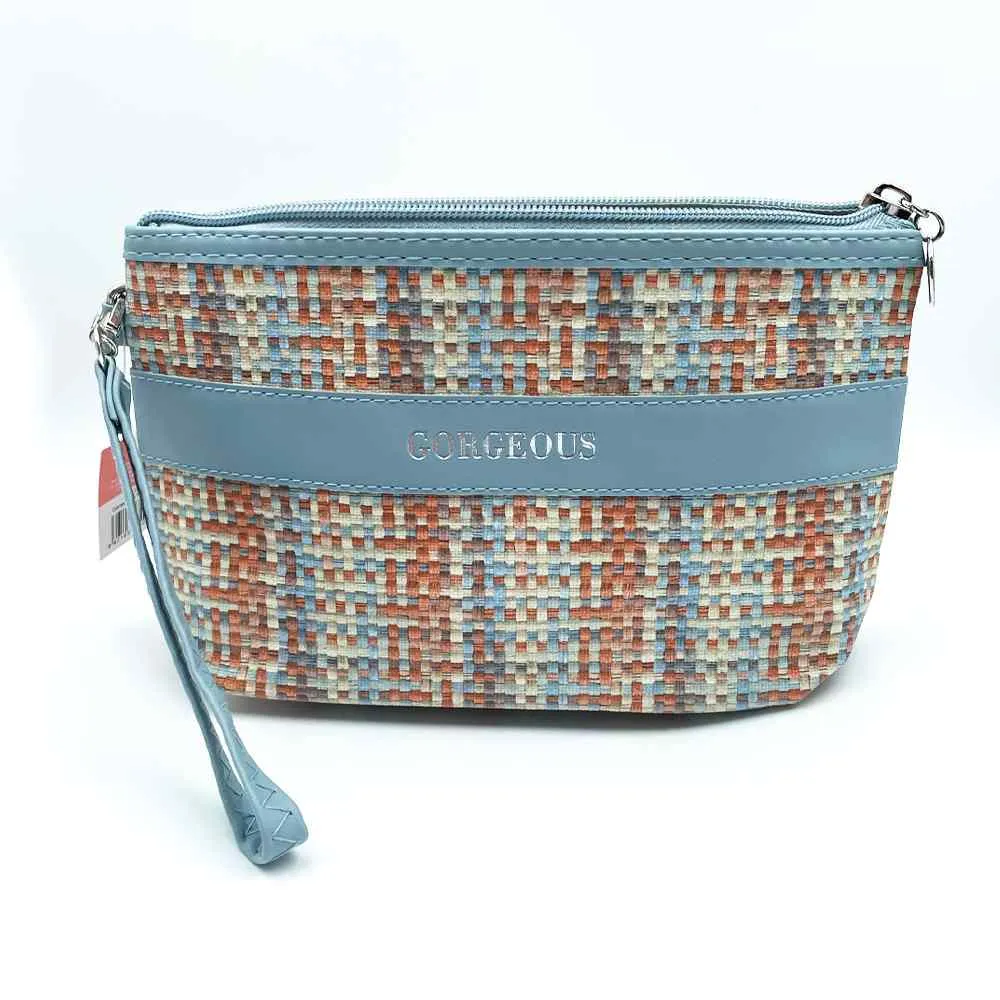 Cosmetic Bag Tweed Blue