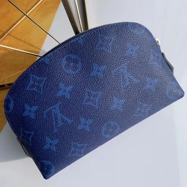 Cosmetic Pouch Pm Bag Monogram Blue