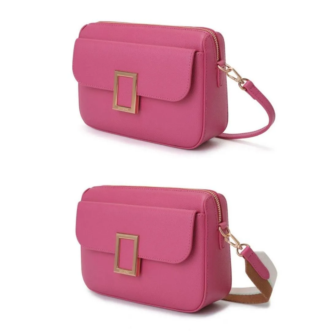 COURONNE Verbena Cross 21 Rosa Bourbon Shoulder Crossbody Bag Shin Minah