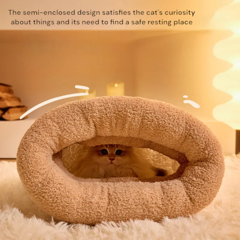 Cozy Sleeping Bag Nest for Cats