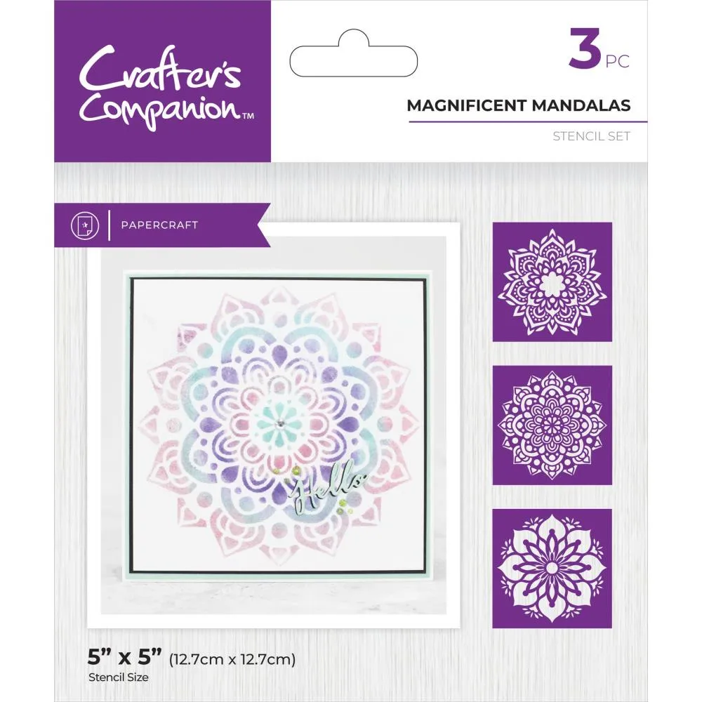 Crafter's Companion Stencil Magnificent Mandalas