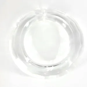 Crystal Faceted Ring 2 inches Clear with One Hole on Top Magnificent Brand