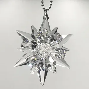 Crystal Ornament Clear Starflower Prism Colorful Magnificent Crystals 2 3/4-inch