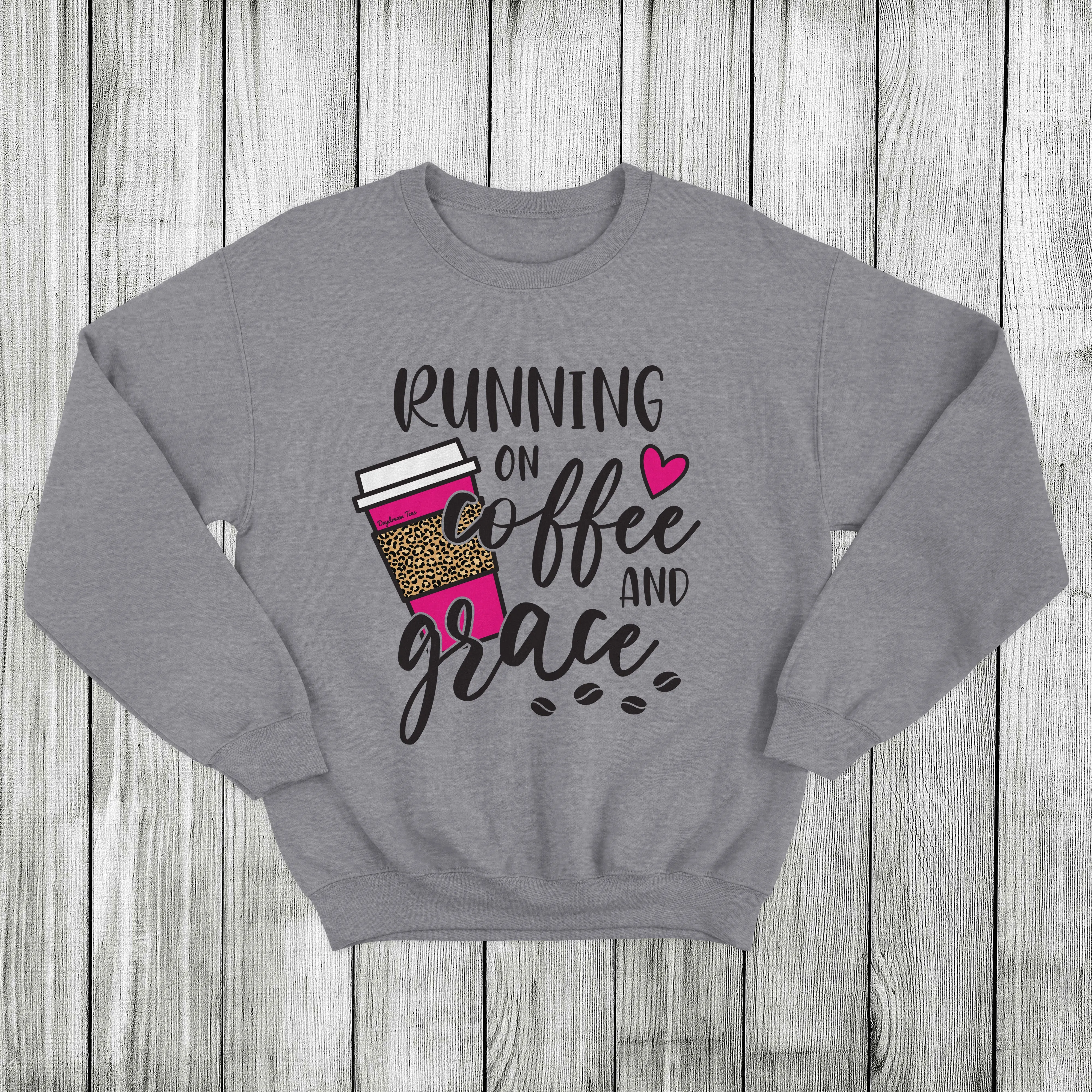 Daydream Tees Running on Coffee and Grace