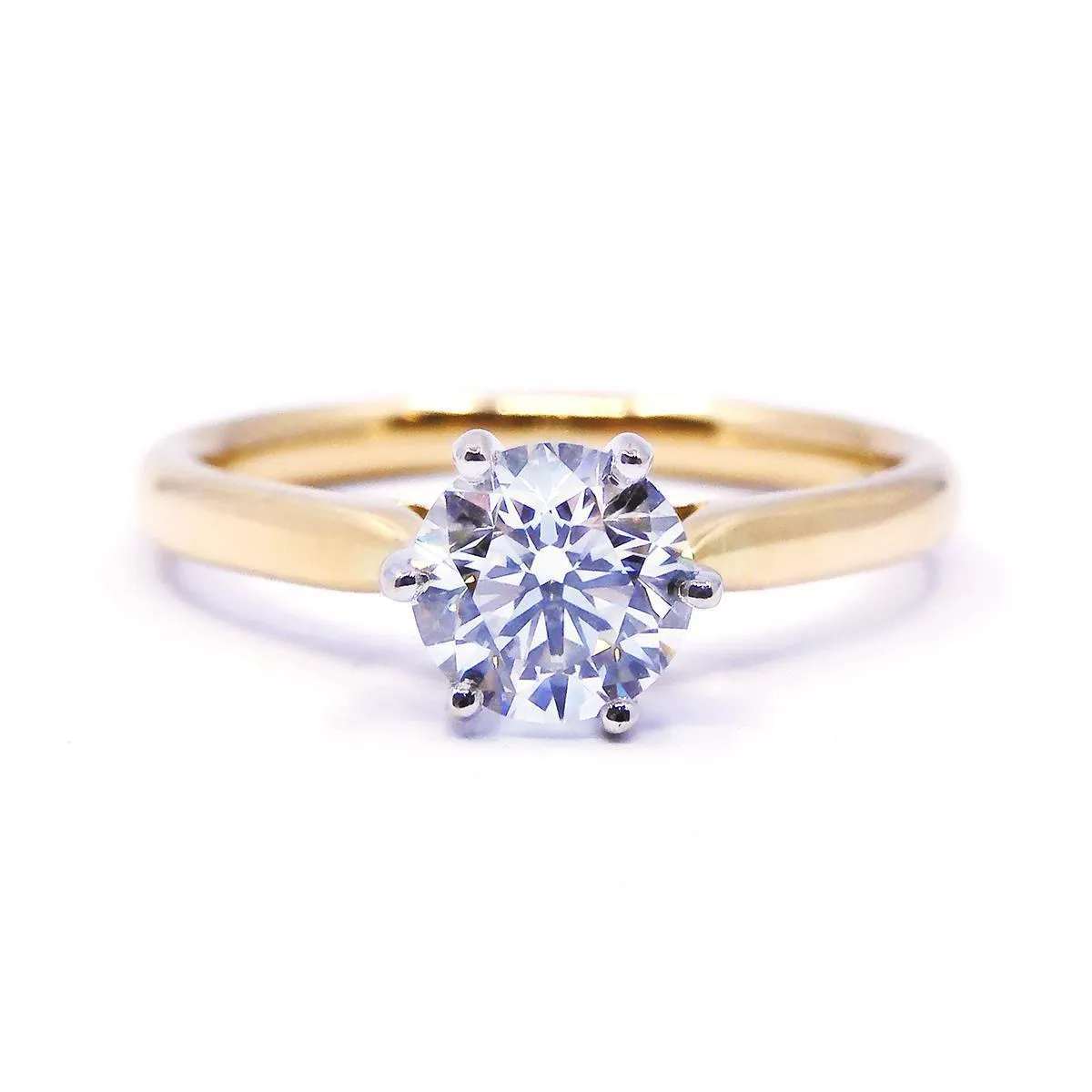 Diamond Solitaire Engagement Ring | Pre-Loved | 18K Yellow Gold