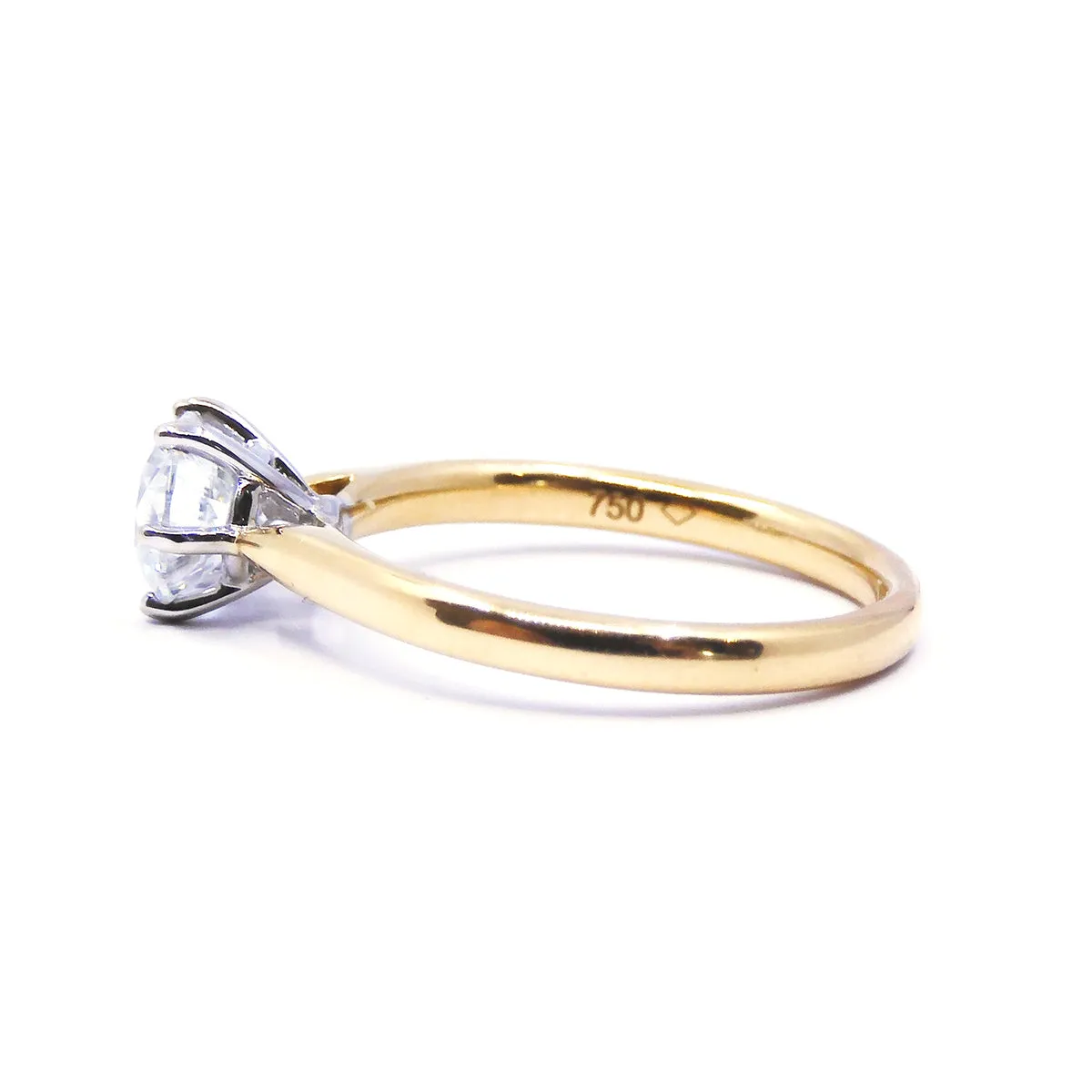 Diamond Solitaire Engagement Ring | Pre-Loved | 18K Yellow Gold