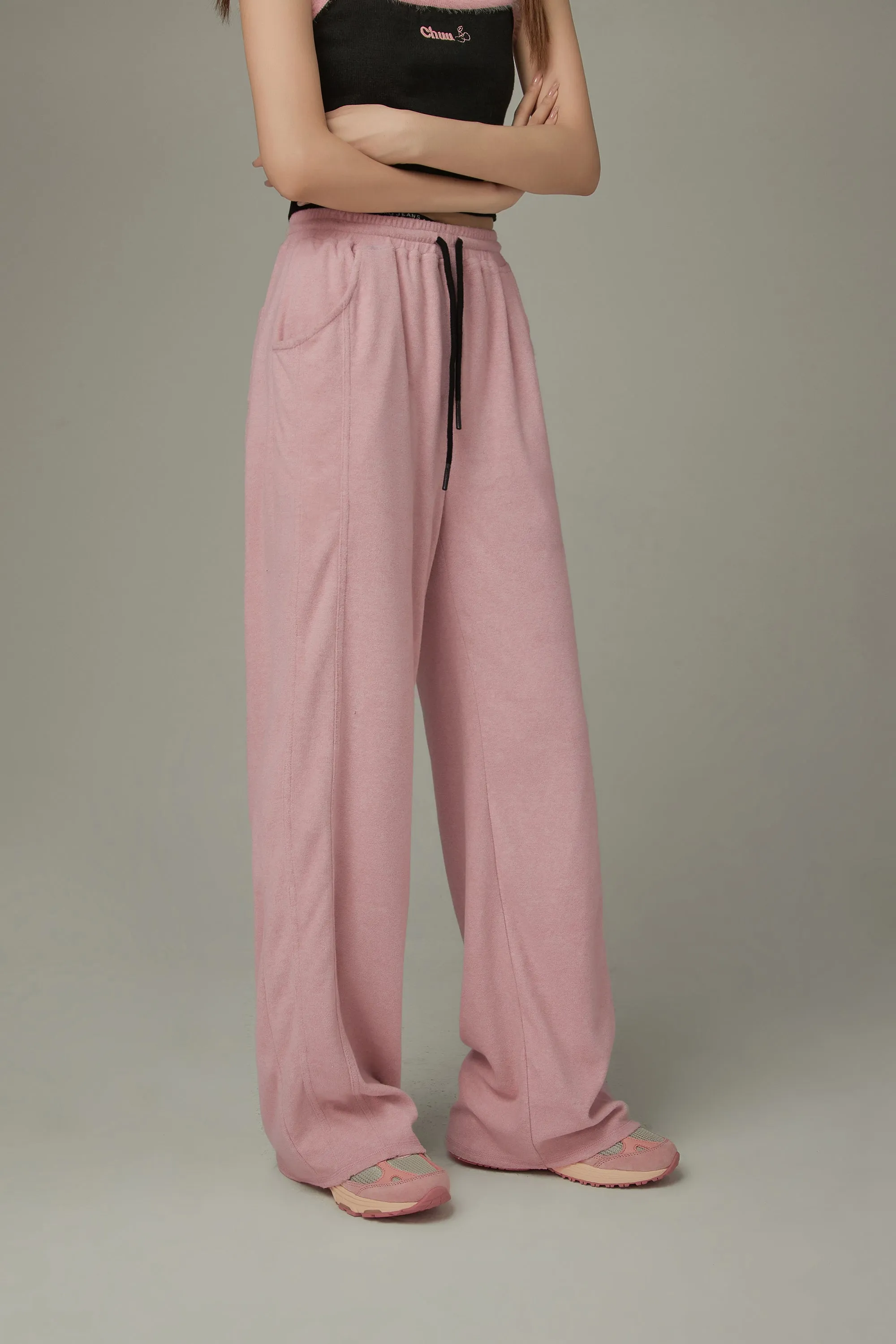 Elastic Casual Wide Pants